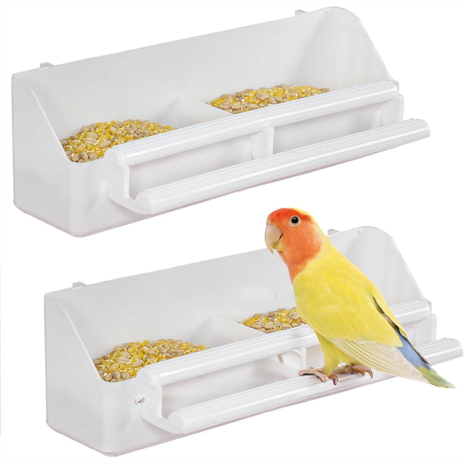 Bird Cage Parrot - 2 Pack Bird Feeder for Cage