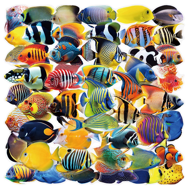 Pet Supplies Fish - 50PCS Colored Tropical Fish PET Sticky