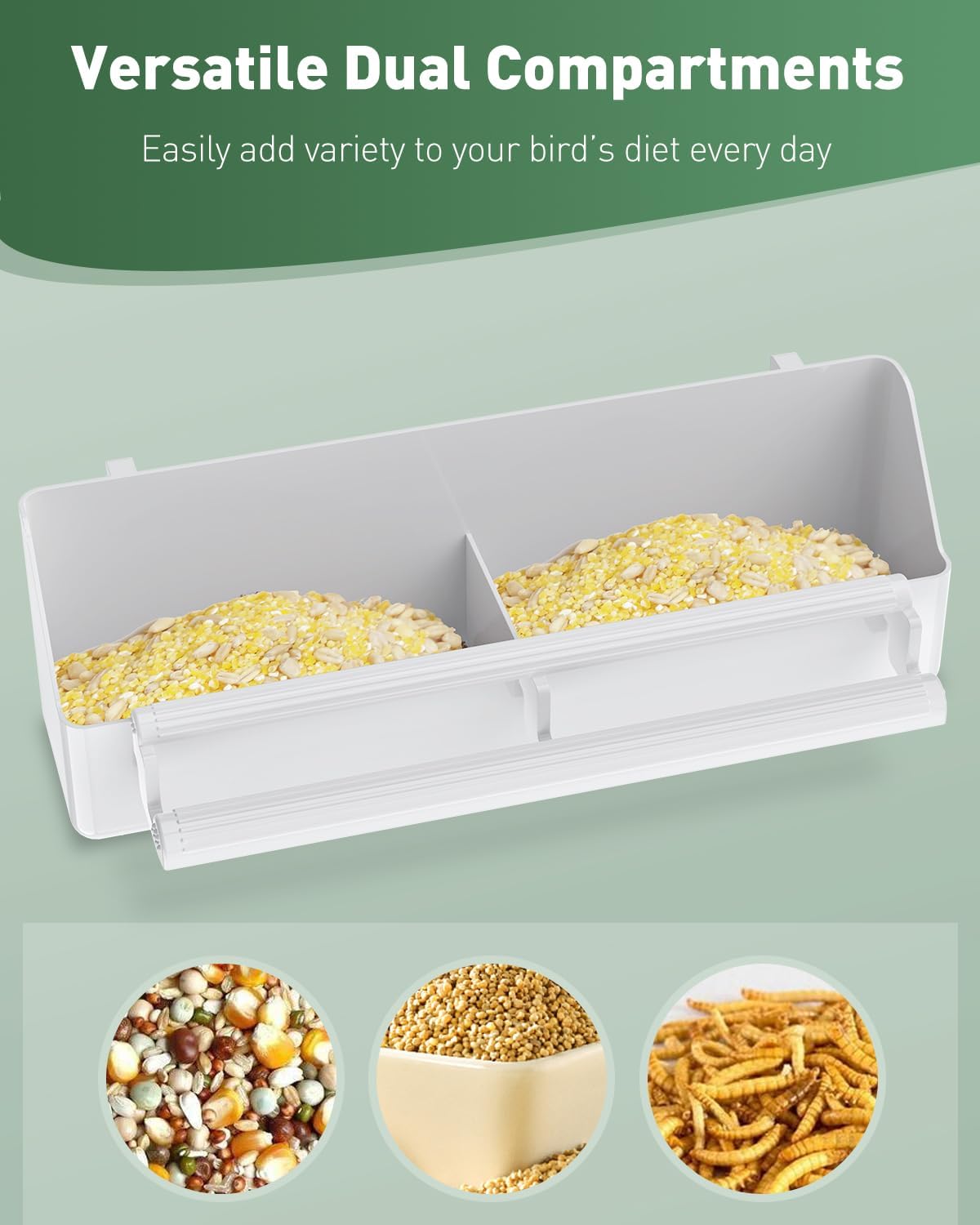 2 Pack Bird Feeder for Cage Ha - Bird Cage Parrot recension och pris