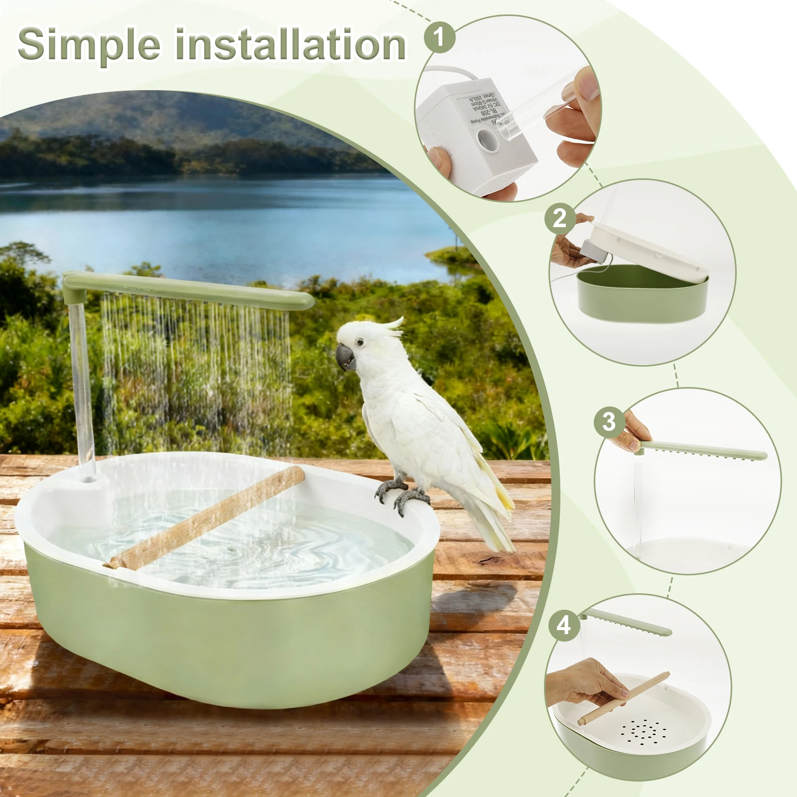 Parrot Automatic Bird Bath Tub - Pet Supplies Plus recension och pris