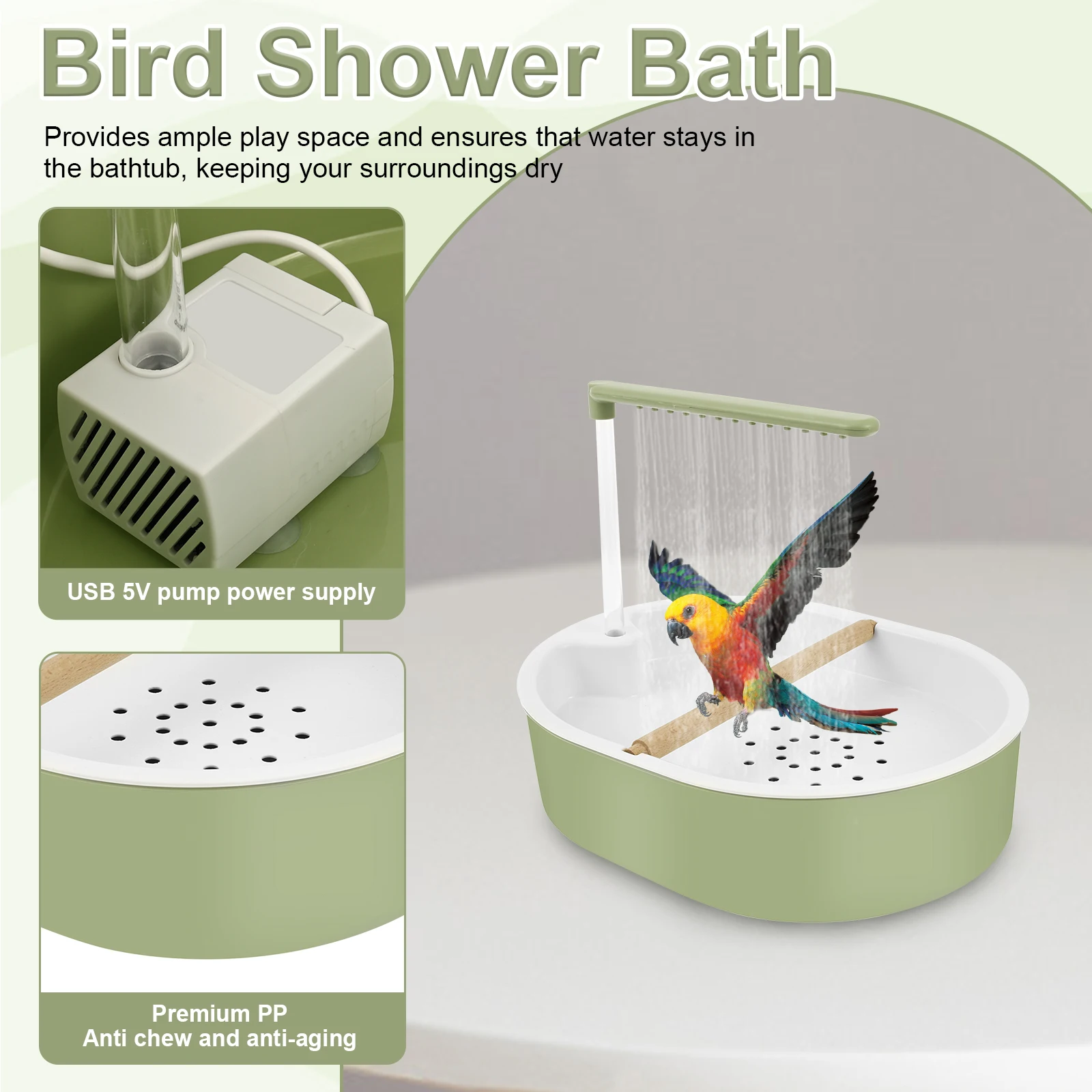 Parrot Automatic Bird Bath Tub - Pet Supplies Plus recension och pris