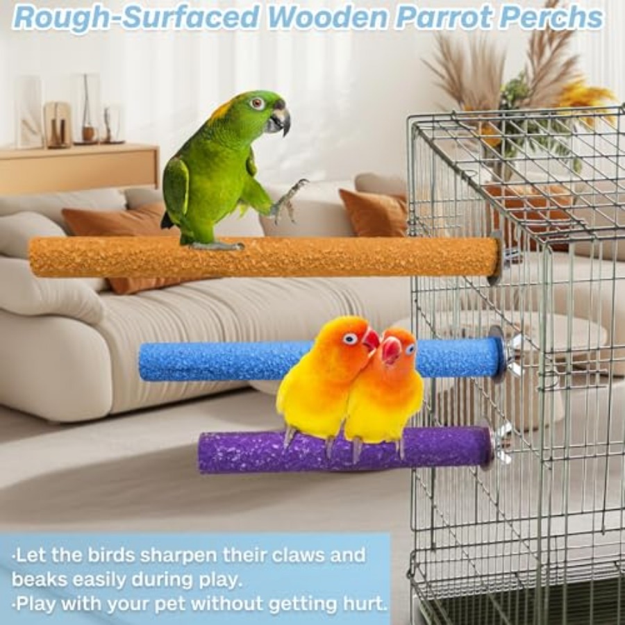 PIVBY Wood Bird Cage Perch Col - Bird Cage Parrot recension och pris