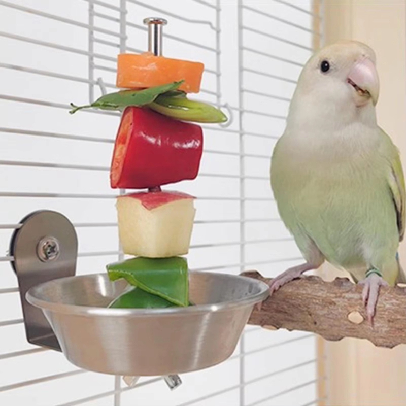 Bird Cage Feeder StainlessStee - Bird Cage Parrot recension och pris