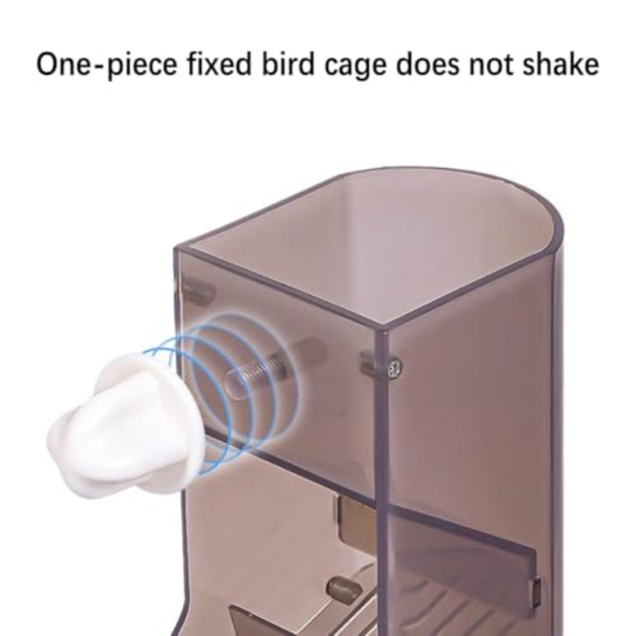 Automatic Bird Feeder No-Mess  - Bird Cage Parrot recension och pris