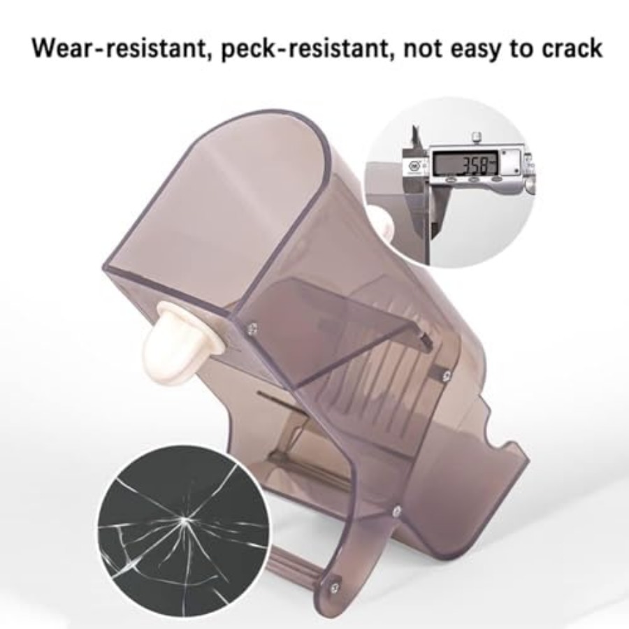 Automatic Bird Feeder No-Mess  - Bird Cage Parrot recension och pris