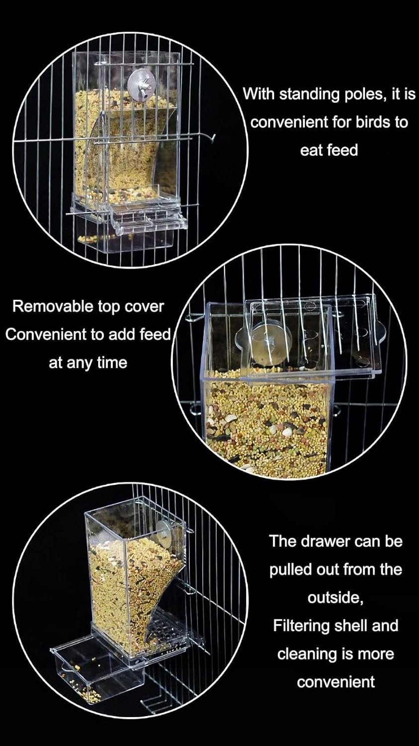 No Mess Bird Feeder for Cage,  - Bird Cage Parrot recension och pris