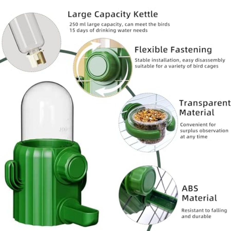 Bird Water Dispenser Automatic - Bird Cage Parrot recension och pris