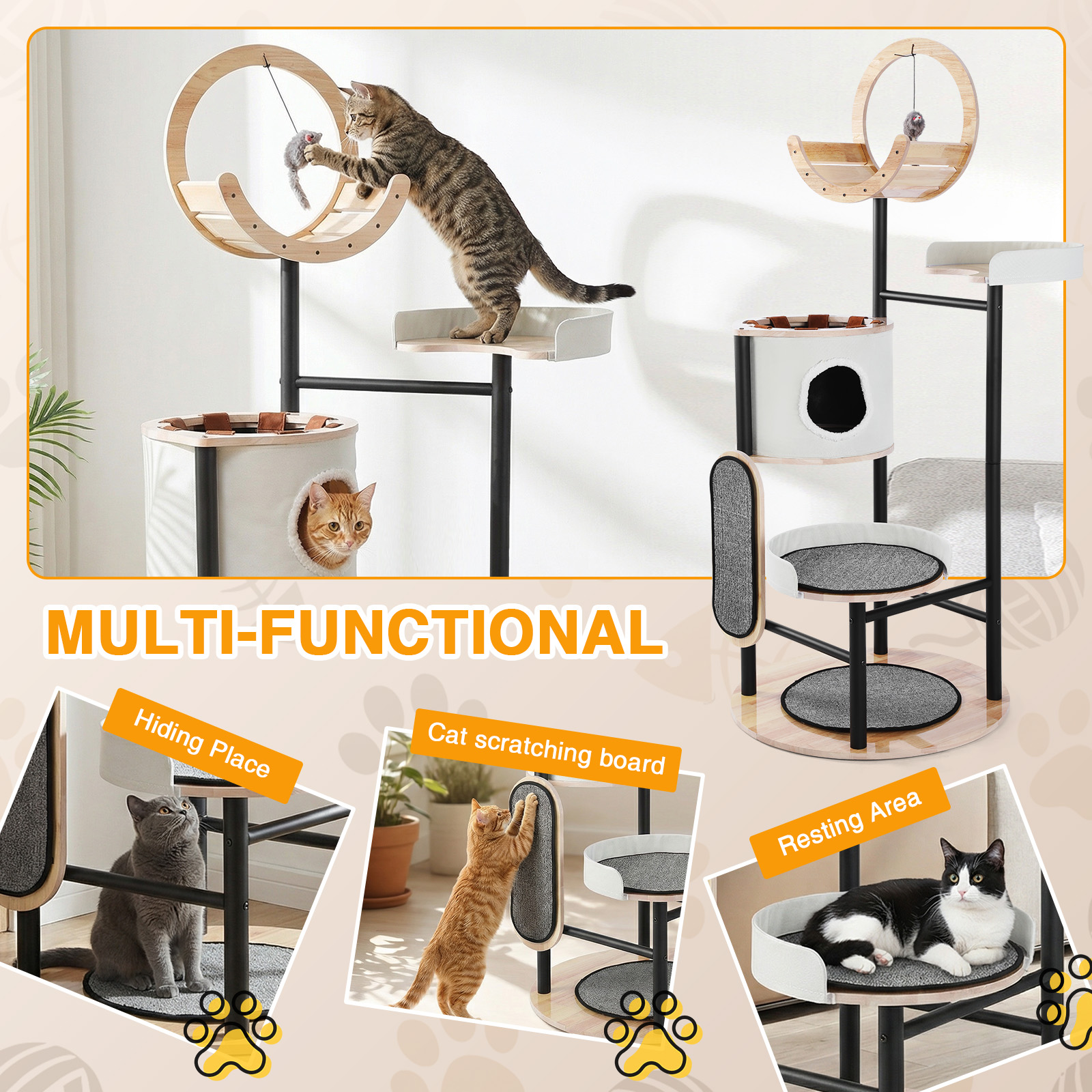 66-Inch Cat Tree with Scratchi - Pet X Supplies & Tack Howell Mi recension och pris