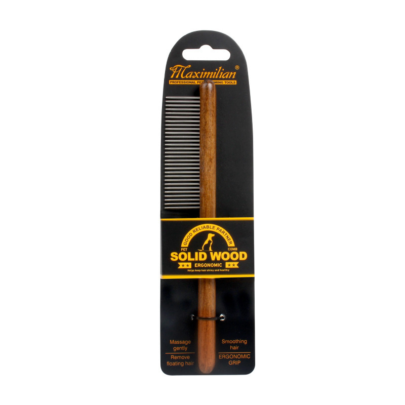 Pet Dog Comb Antique Solid Woo - Pet X Supplies & Tack Howell Mi recension och pris