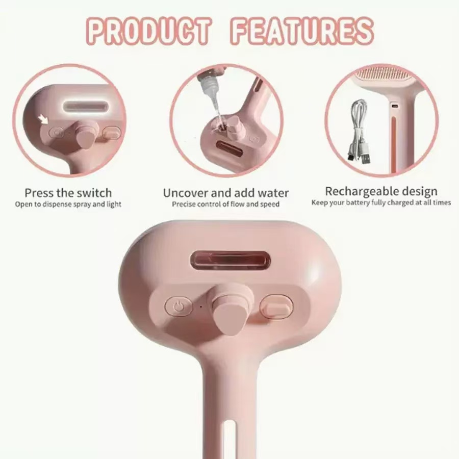Pet Spray Hair Comb Pet Hair R - Pet Supplies Dropshipping recension och pris