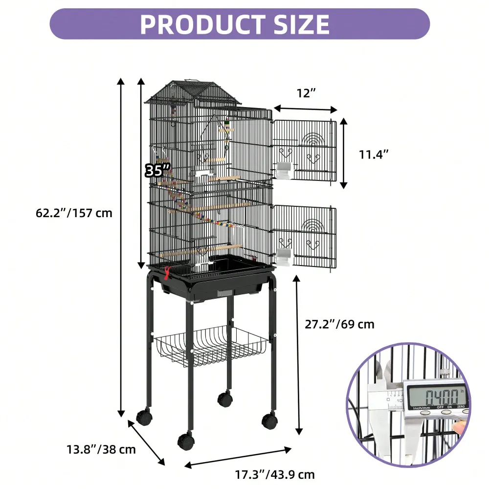 62Inch Large Metal Flight Bird - Bird Cage Parrot recension och pris