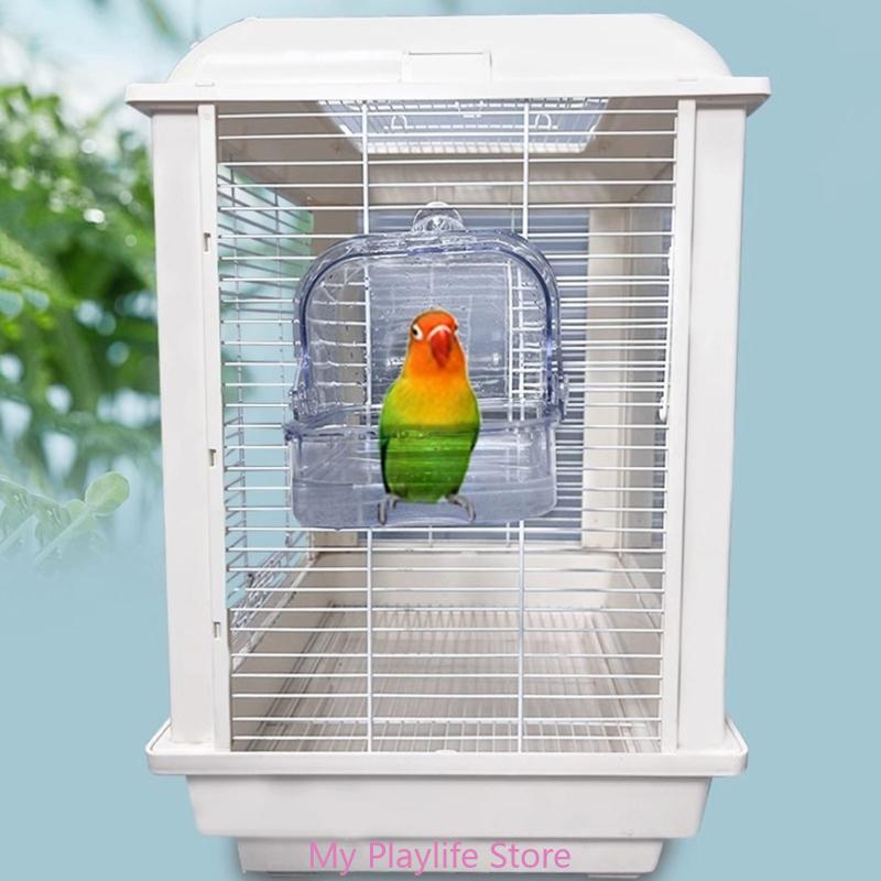 Hanging Bird Bath Tub for Para - Bird Cage Parrot recension och pris