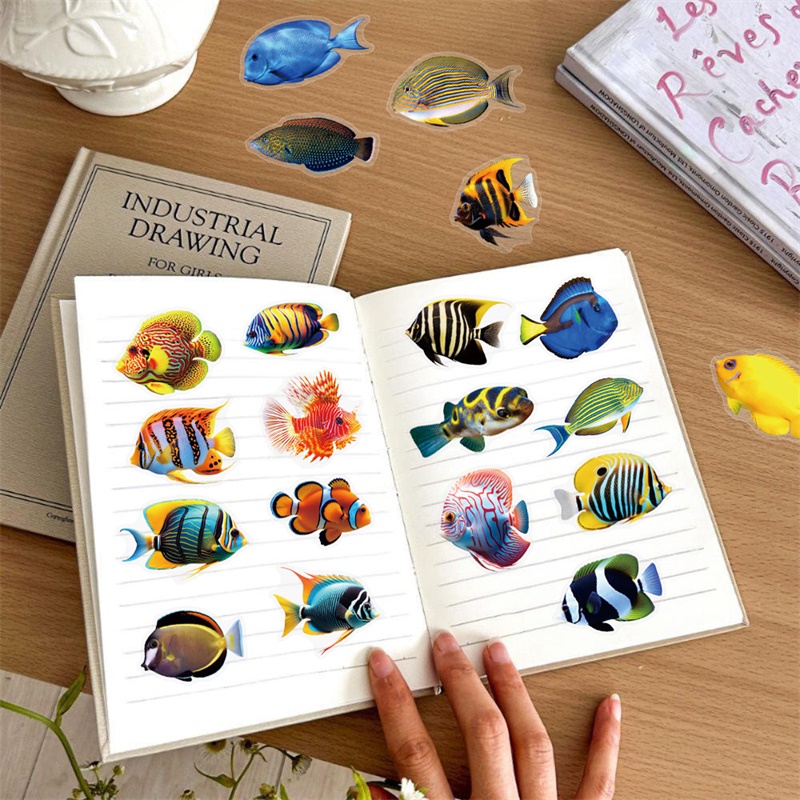 50PCS Colored Tropical Fish PE - Pet Supplies Fish recension och pris