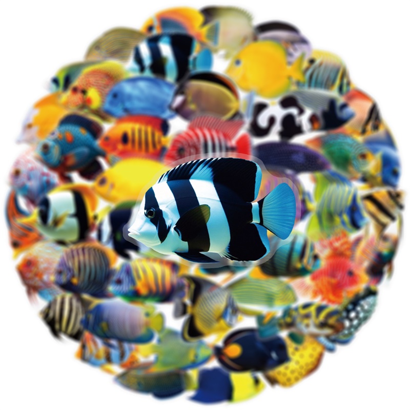 50PCS Colored Tropical Fish PE - Pet Supplies Fish recension och pris