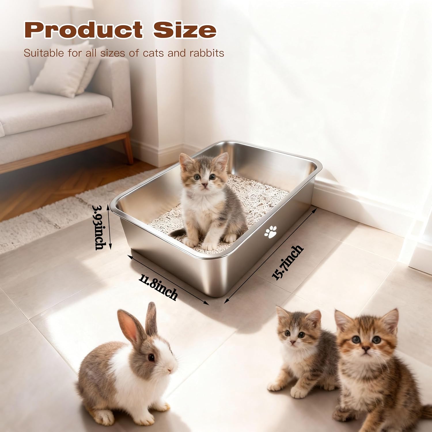 Stainless Steel Cat Litter Box - Pet X Supplies & Tack Howell Mi recension och pris