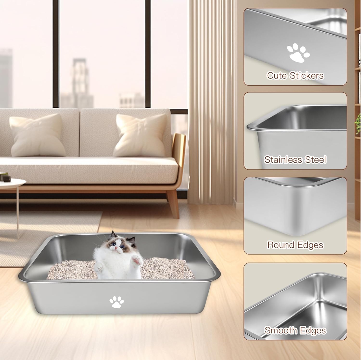 Stainless Steel Cat Litter Box - Pet X Supplies & Tack Howell Mi recension och pris