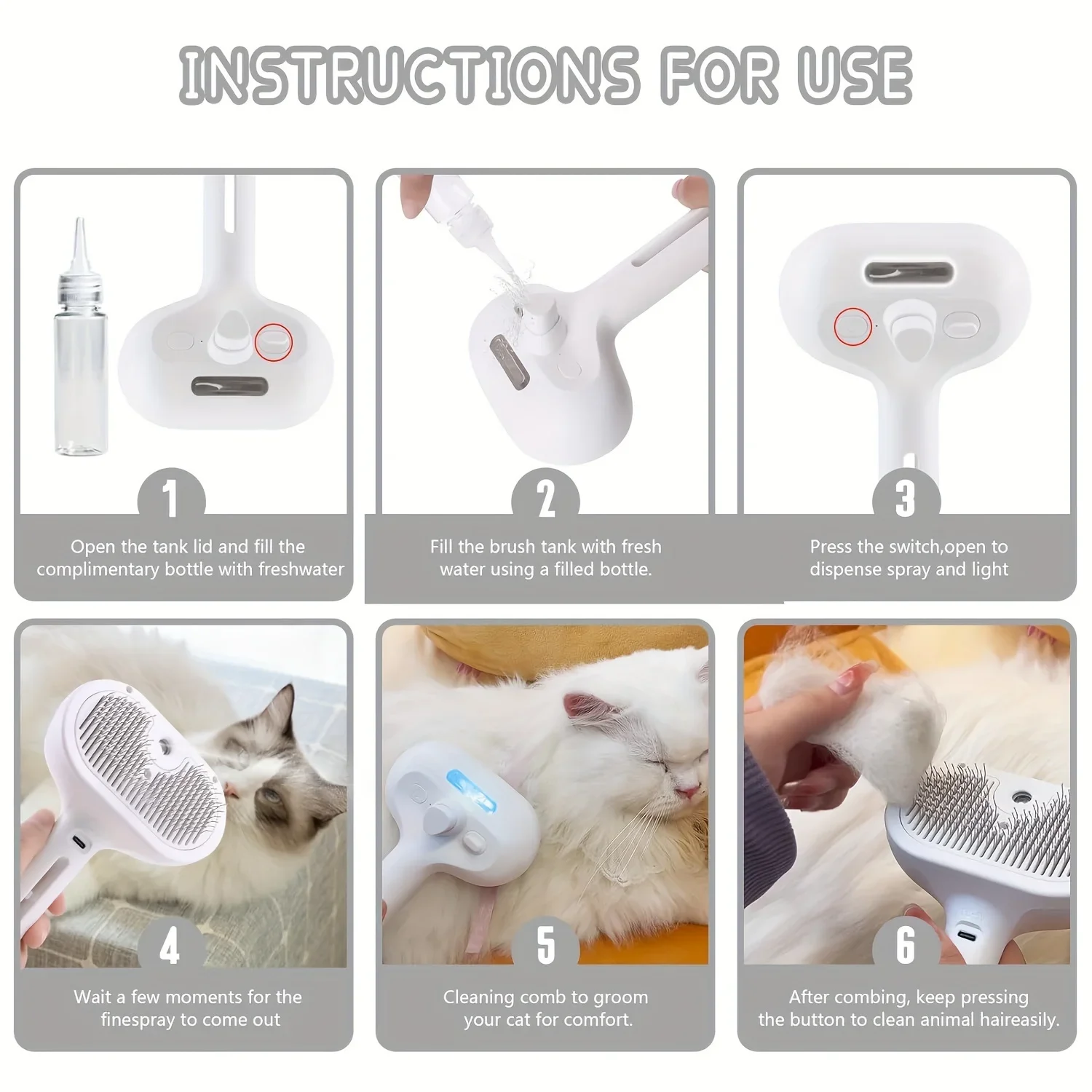 Pet Spray Hair Comb Pet Hair R - Pet Supplies Dropshipping recension och pris